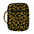 Papaya And Banana Pattern Print Front Pocket Bible Bag