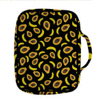 Papaya And Banana Pattern Print Front Pocket Bible Bag