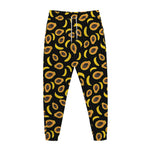 Papaya And Banana Pattern Print Jogger Pants