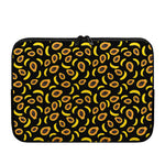 Papaya And Banana Pattern Print Laptop Sleeve