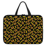Papaya And Banana Pattern Print Laptop Sleeve With Handle