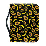 Papaya And Banana Pattern Print Leather Bible Cover