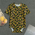 Papaya And Banana Pattern Print Men's Bodysuit