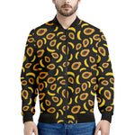 Papaya And Banana Pattern Print Men's Bomber Jacket