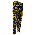 Papaya And Banana Pattern Print Men's Compression Pants