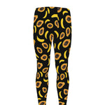 Papaya And Banana Pattern Print Men's leggings