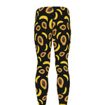 Papaya And Banana Pattern Print Men's leggings