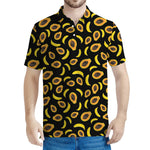 Papaya And Banana Pattern Print Men's Polo Shirt