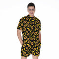 Papaya And Banana Pattern Print Men's Romper