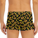 Papaya And Banana Pattern Print Men's Short Boxer Briefs
