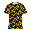 Papaya And Banana Pattern Print Men's Athletic T-Shirt