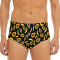 Papaya And Banana Pattern Print Men's Triangle Swim Briefs