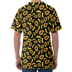 Papaya And Banana Pattern Print Men's Velvet T-Shirt