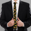 Papaya And Banana Pattern Print Necktie