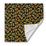 Papaya And Banana Pattern Print Silk Bandana