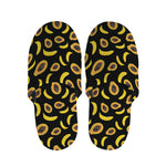 Papaya And Banana Pattern Print Slippers