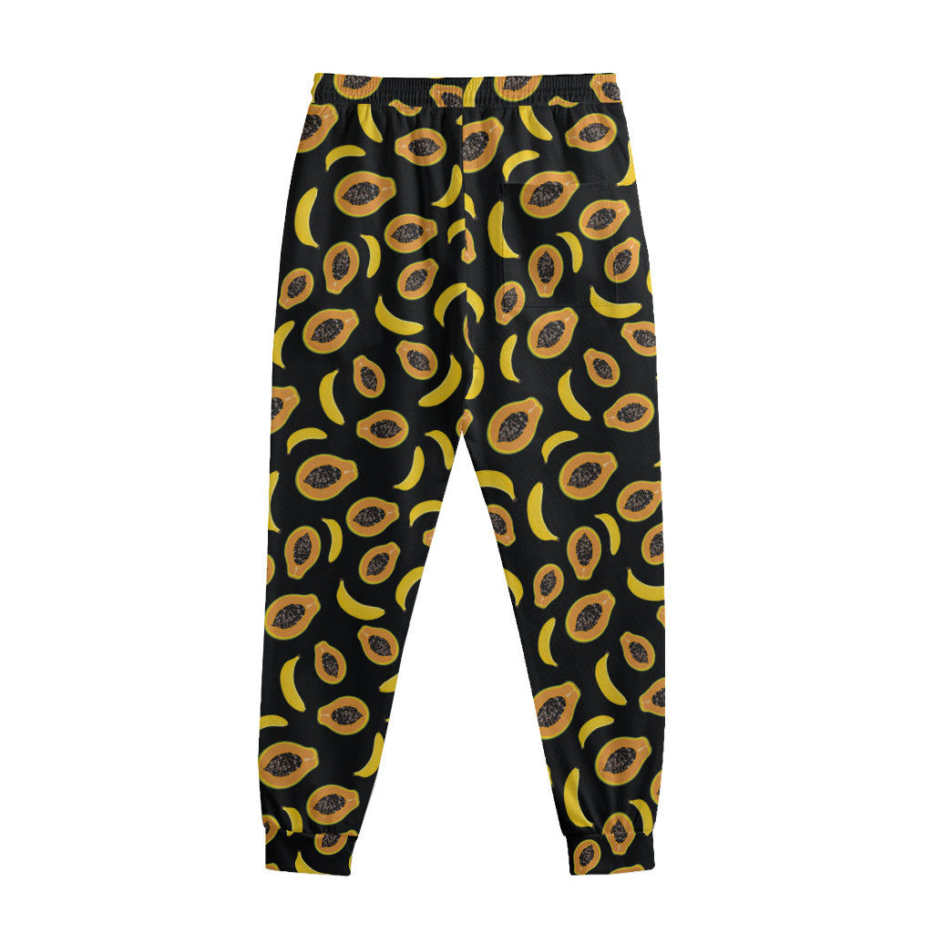 Papaya And Banana Pattern Print Sweatpants