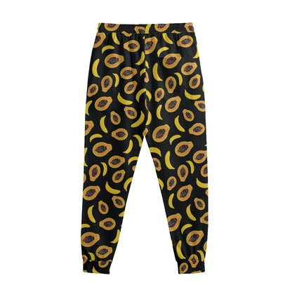 Papaya And Banana Pattern Print Sweatpants