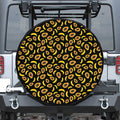 Papaya And Banana Pattern Print Tire Cover