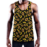 Papaya And Banana Pattern Print Training Tank Top
