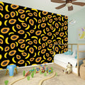 Papaya And Banana Pattern Print Wall Sticker