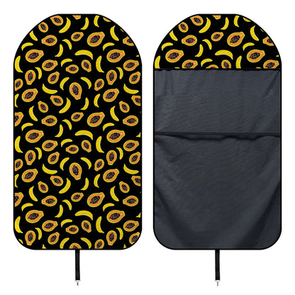 Papaya And Banana Pattern Print Waterproof Car Seat Cover
