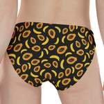 Papaya And Banana Pattern Print Women's Panties