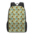 Papaya And Melon Pattern Print 17 Inch Backpack