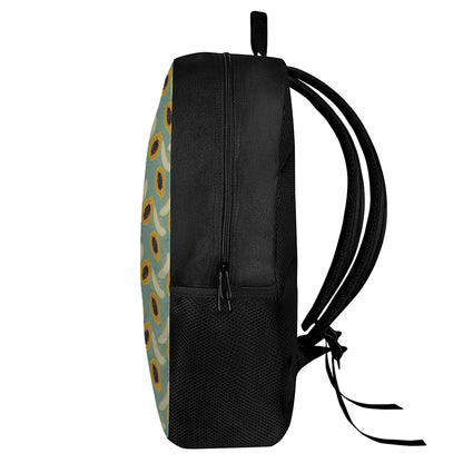 Papaya And Melon Pattern Print 17 Inch Backpack