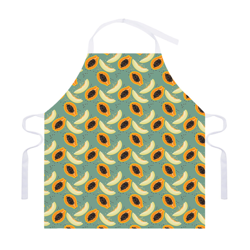Papaya And Melon Pattern Print Adjustable Apron