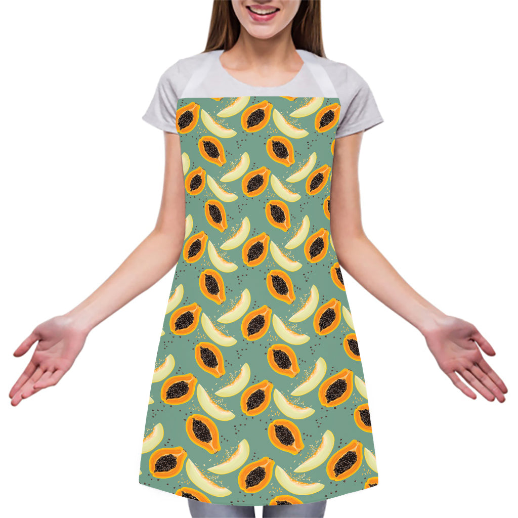 Papaya And Melon Pattern Print Adjustable Apron
