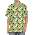 Papaya And Melon Pattern Print Aloha Shirt