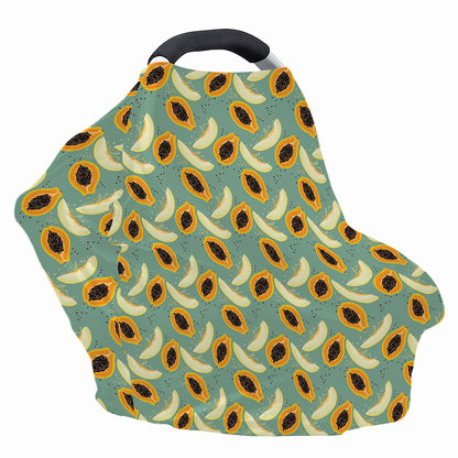Papaya And Melon Pattern Print Baby Seat Cover