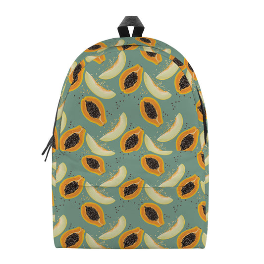 Papaya And Melon Pattern Print Backpack