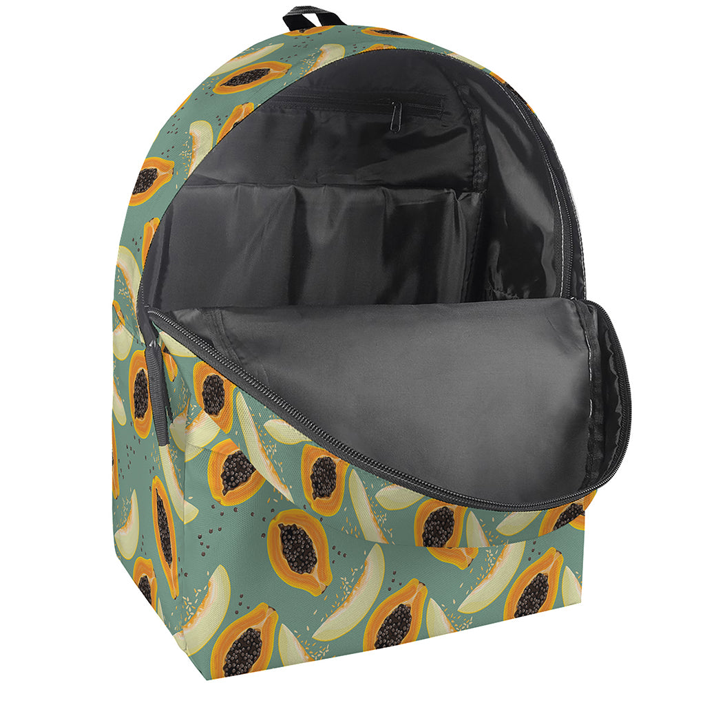 Papaya And Melon Pattern Print Backpack