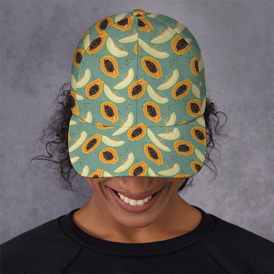 Papaya And Melon Pattern Print Baseball Cap