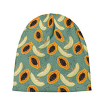 Papaya And Melon Pattern Print Beanie