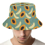 Papaya And Melon Pattern Print Bucket Hat