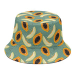 Papaya And Melon Pattern Print Bucket Hat