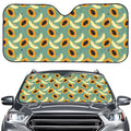 Papaya And Melon Pattern Print Car Windshield Sun Shade