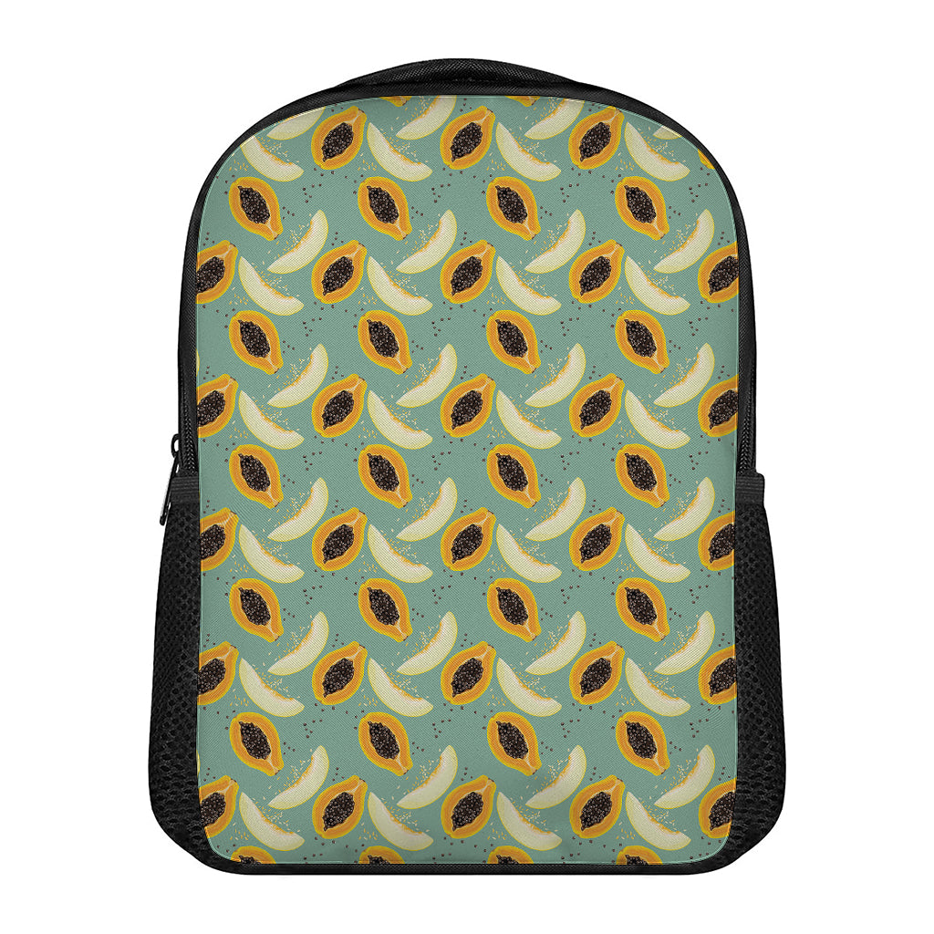 Papaya And Melon Pattern Print Casual Backpack