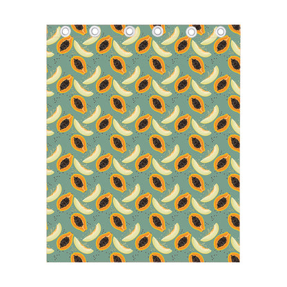 Papaya And Melon Pattern Print Curtain