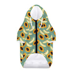 Papaya And Melon Pattern Print Dog Zip Up Hoodie