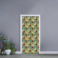 Papaya And Melon Pattern Print Door Sticker