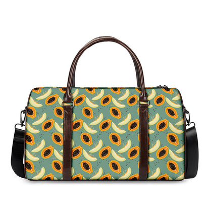 Papaya And Melon Pattern Print Duffle Bag