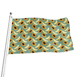 Papaya And Melon Pattern Print Flag
