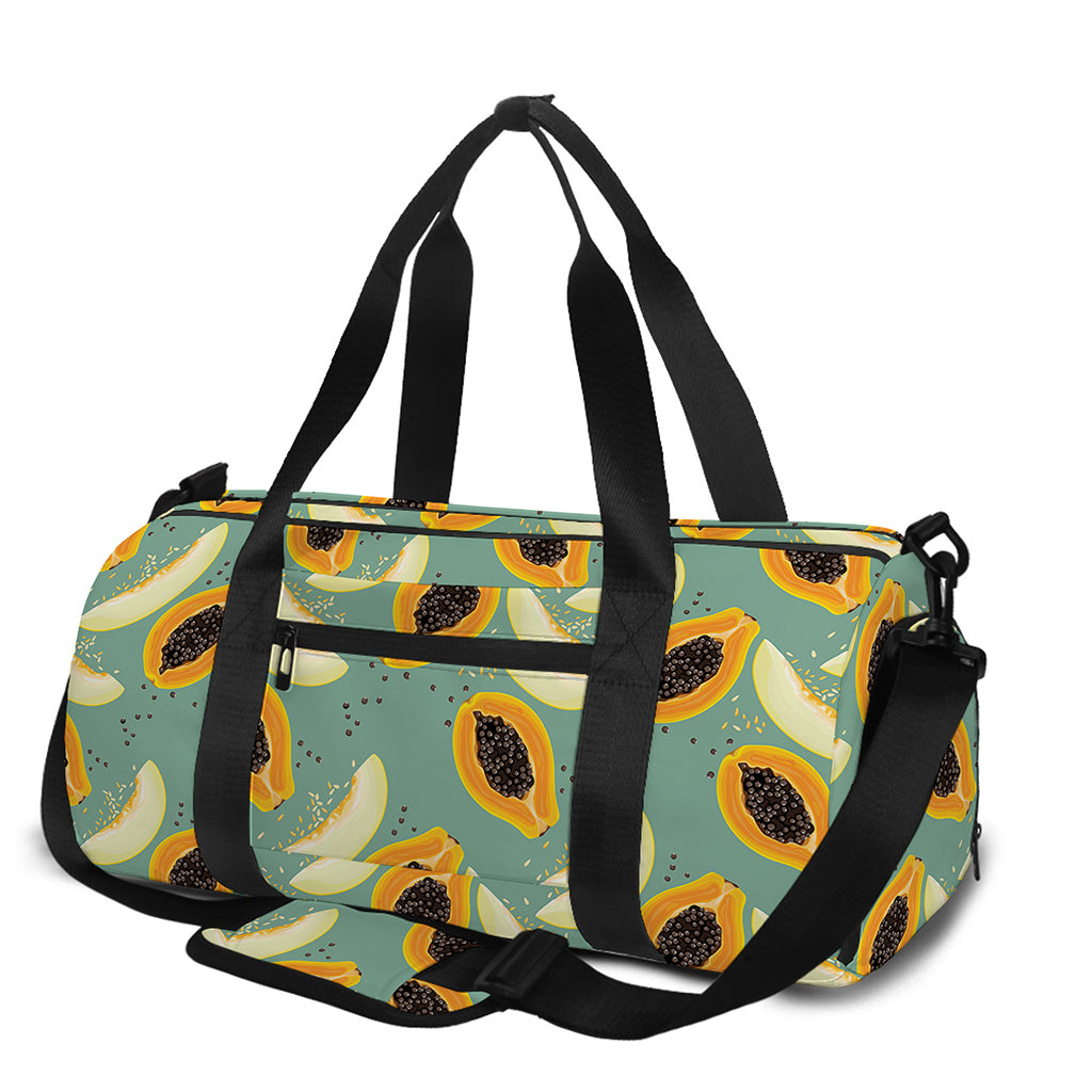 Papaya And Melon Pattern Print Gym Bag