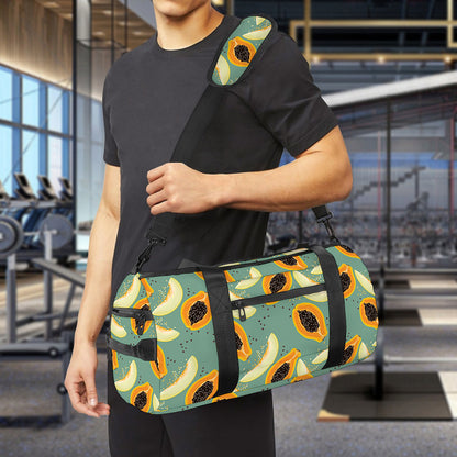 Papaya And Melon Pattern Print Gym Bag
