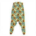 Papaya And Melon Pattern Print Hammer Pants