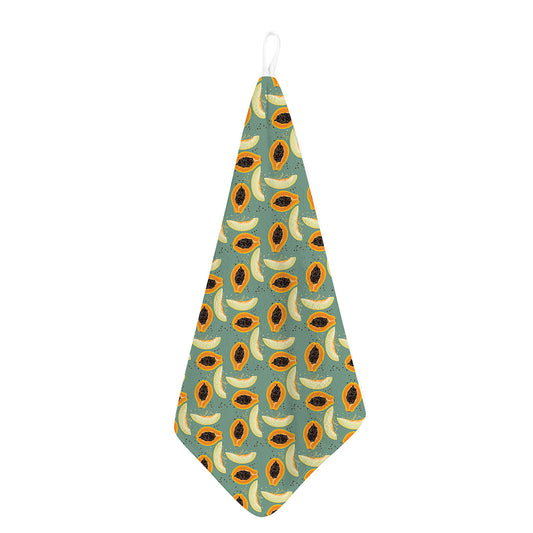 Papaya And Melon Pattern Print Hand Towel